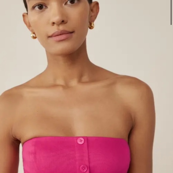 NWT Reformation Prescott Linen Dress US 0 - Picture 3 of 13